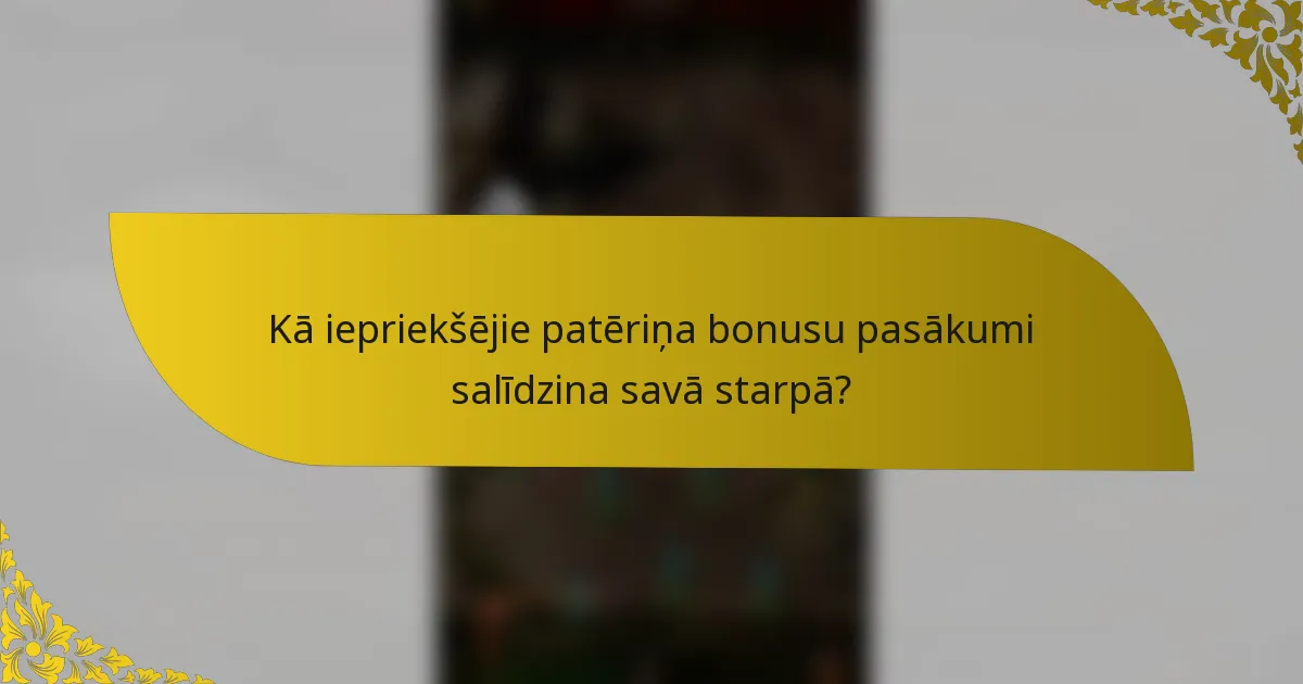 Kā iepriekšējie patēriņa bonusu pasākumi salīdzina savā starpā?