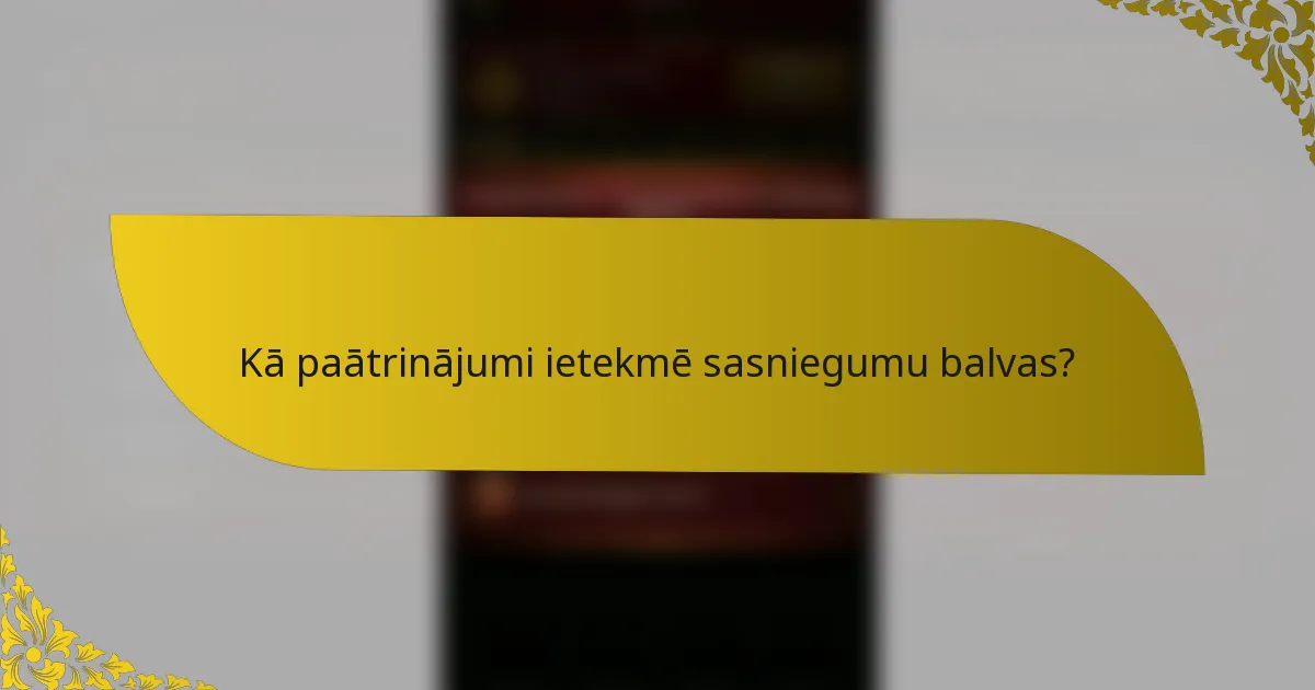 Kā paātrinājumi ietekmē sasniegumu balvas?