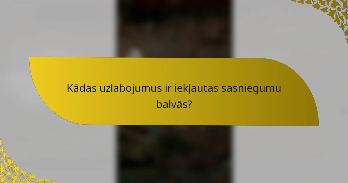 Kādas uzlabojumus ir iekļautas sasniegumu balvās?